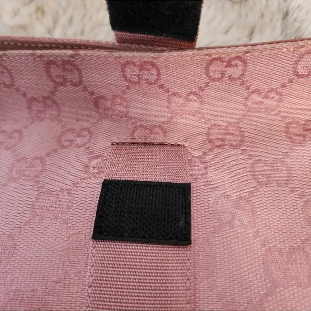 GUCCI GG CANVAS VANITY PINK COSMETIC POUCH